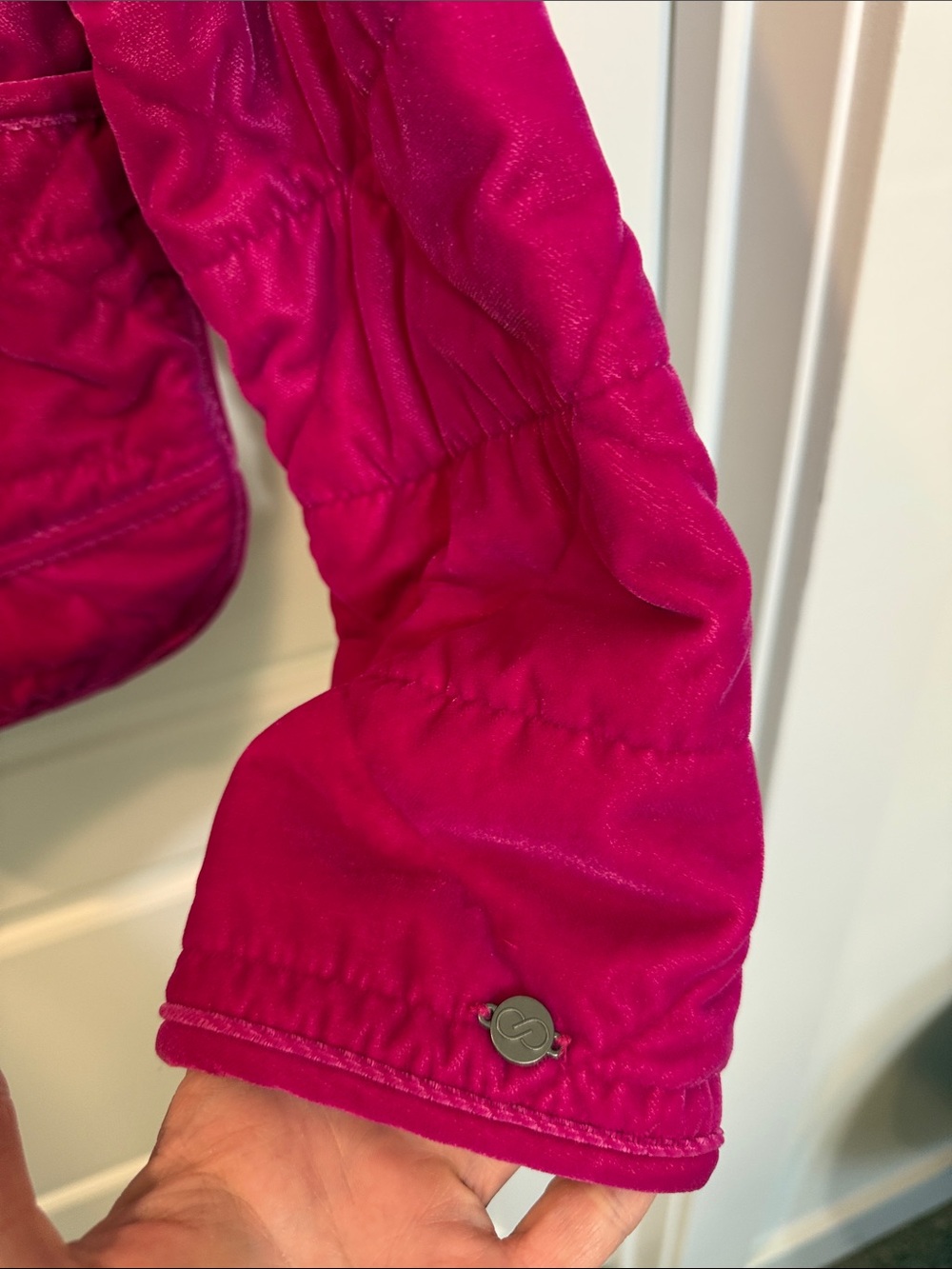 Calia Full Zip Vibrant Pink Quilted Oversized Jacket Small - Picture 4 of 7